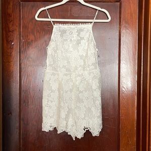 Kendall and Kylie White lace romper